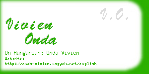 vivien onda business card